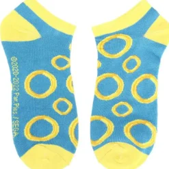 Sale Bio World Sonic the Hedgehog 2 Logo 5 Pair Ankle Socks