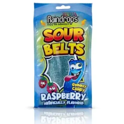 Raindrops Sour Belts Raspberry 3.52 oz.