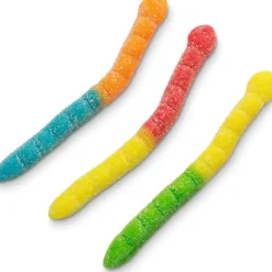 Discount Albanese Confectionery Sour Large Neon Gummi Worms 4.5 lb. Bag