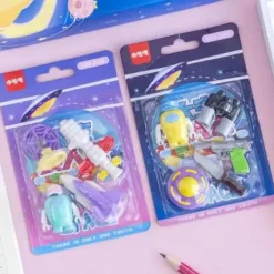 Hot Idako Space Combat Mini Erasers Card
