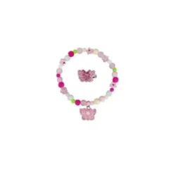 Outlet Creative Education Sparkle Butterfly Bracelet & Ring Set