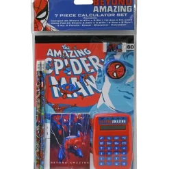 Discount United Party Spiderman 7 Piece Calculator Set in Bag