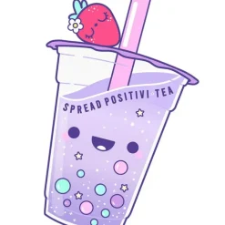 Discount Idako Spread Positivi-Tea 4" Glitter Sticker