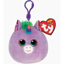 Sale TY Squish A Boo - Rosette the Purple Unicorn - 5" Clip