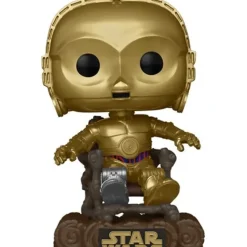 Clearance Funko Star Wars: Return of the Jedi 40th Anniversary - C-3PO in Chair Pop! Vinyl Figure