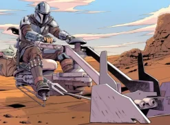 Clearance Buffalo Games Star Wars: The Mandalorian: Speed Biker Strike - 100 Piece Puzzle