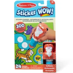 New Melissa u0026 Doug Sticker WOW! Activity Pad & Sticker Stamper - Tiger