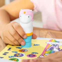 Best Melissa u0026 Doug Sticker WOW! Activity Pad & Sticker Stamper - Unicorn