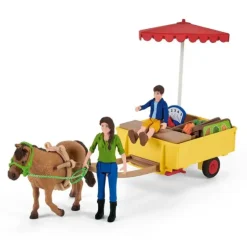 New Schleich Sunny Day Mobile Farm Stand