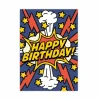 New Peaceable Kingdom Super Hero Foil Birthday Card