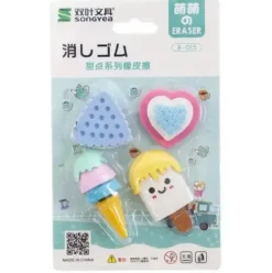 Online Idako Sweet Treats Mini Erasers Card