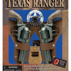 New Parris Toys Texas Ranger Double Holster Set