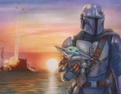 Sale Ceaco Thomas Kinkade Star Wars: The Mandalorian - Multipack - 4 in 1 Puzzles - 4 x 500 Piece Puzzle