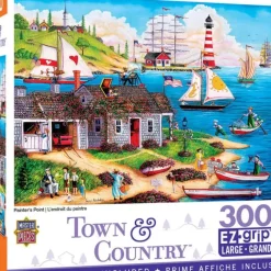 New MasterPieces Town & Country - Painter's Point - 300 Piece EzGrip Puzzle