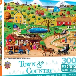 Sale MasterPieces Town & Country - Share in the Harvest - 300 Piece EzGrip Puzzle