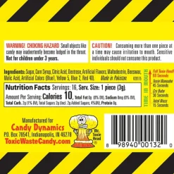 New Albanese Confectionery Toxic Waste Original Yellow Drum 1.7 oz.