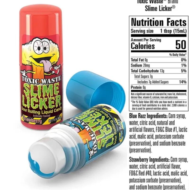Hot Albanese Confectionery Toxic Waste Slime Licker Version 2.0 - 2 oz. Assorted Flavors