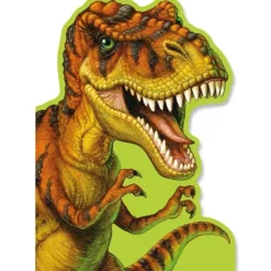 Outlet Peaceable Kingdom T-Rex Die Cut Birthday Card