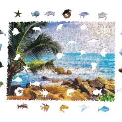 Outlet Unidragon Tropical Beach Wooden Jigsaw Puzzle