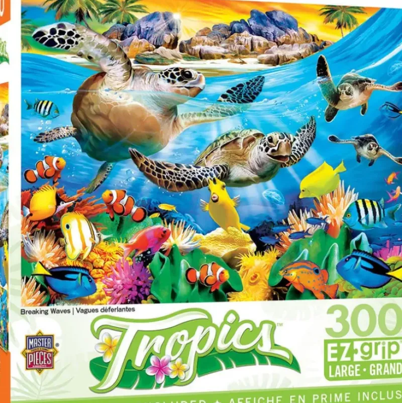 Sale MasterPieces Tropics - Breaking Waves - 300 Piece EzGrip Puzzle