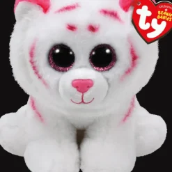 Discount TY Classic Plush - Tabor - Pink and White Tiger - Medium 13"