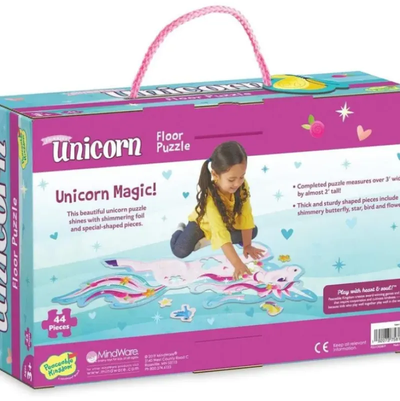 Best Peaceable Kingdom Unicorn Floor Puzzle 44 Pieces