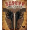 Parris Toys Western Deputy Double Holster Set Cap Guns 8.5" Long