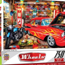 Sale MasterPieces Wheels - Retro Garage - 750 Piece Puzzle