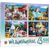 Best MasterPieces Wild & Whimsical - 4-Pack - 500 Piece Puzzles