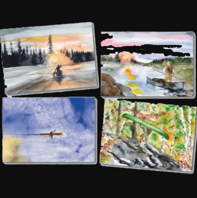 Online Legacy Bound Wilderness Paddler Notecard Pack