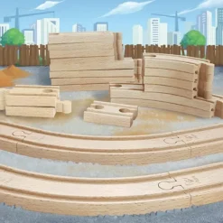 Clearance Hape Wooden Train Track Super Expansion Rail Pack
