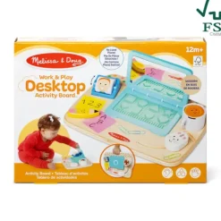 Best Melissa u0026 Doug Wooden Work & Play Desktop Activity Board