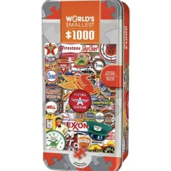 Hot MasterPieces World's Smallest - Retro Petrol - 1000 Piece Puzzle in a Tin