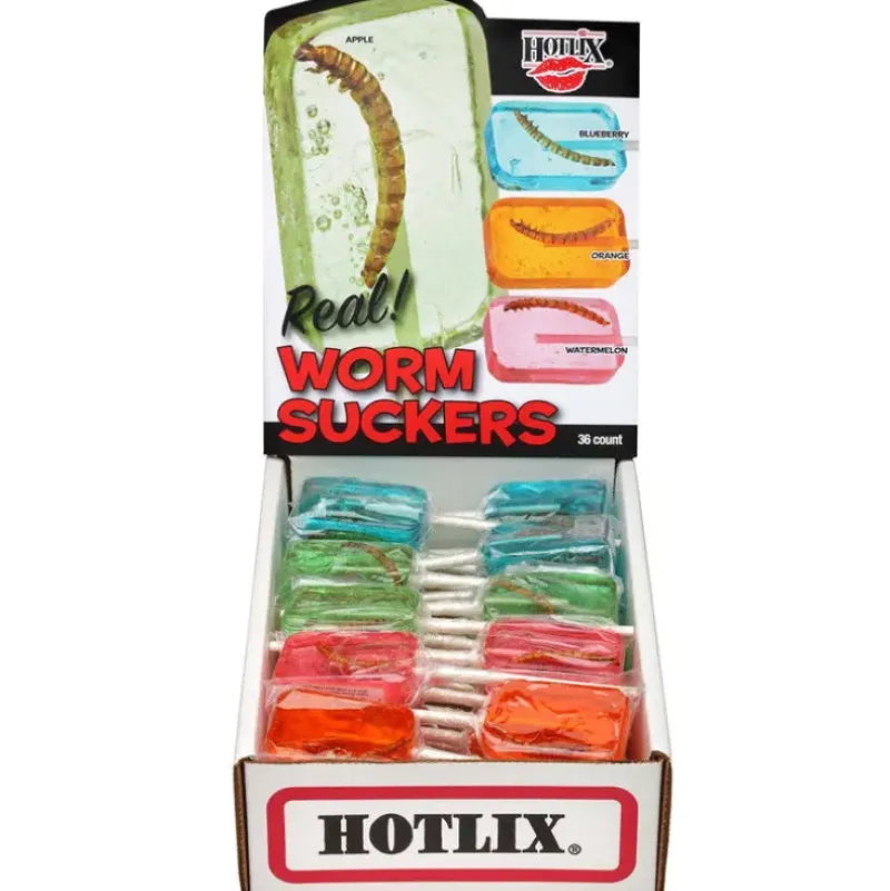 New Hotlix Worm Suckers Assorted Flavors