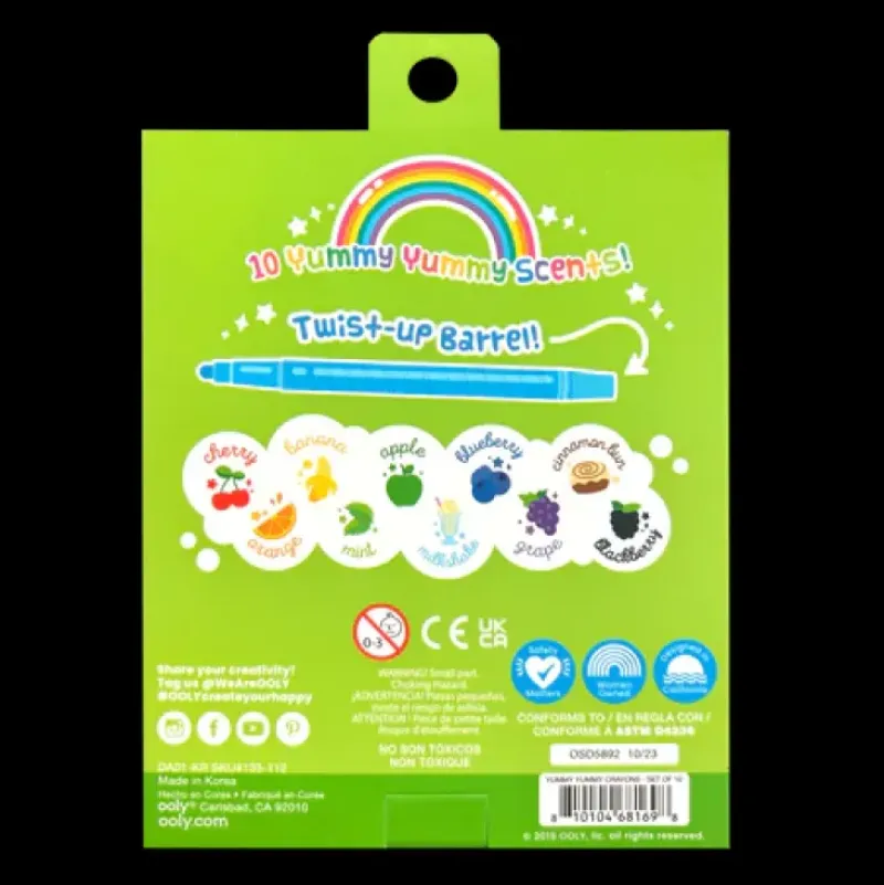 Best Ooly Yummy Yummy Scented Twist-Up Crayons - Set of 10