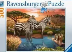 Outlet Ravensburger Zebras at the Waterhole 500 Piece Puzzle