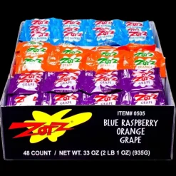 Online Albanese Confectionery Zotz Strings - Blue Raspberry, Orange, Grape